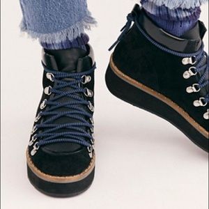 Free People Black Combo Durango Boots size 37